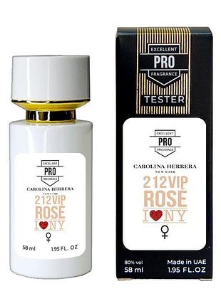 Carolina herrera 212 vip rose love ny teстер pro жіночий 58 мл