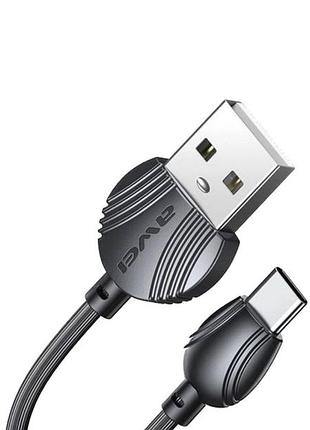 Кабель usb - usc typec awei / кабель даних usb-а - usb type-c awei cl 62 type c 1m 2