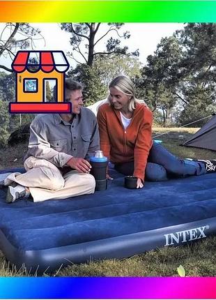 Bs матрац кемпінговий intex best mix (137×191см), матрас надувний для намету, матрац надувний кемпінго bas77/n