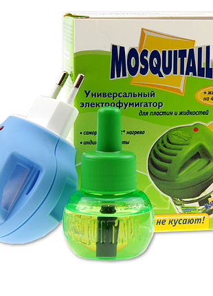 Комплект от комаров, прибор + жидкость 45 ночей mosquitall универсальная защита