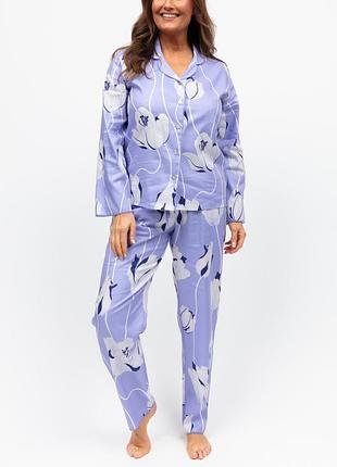 Пижама женская nora rose angelina 2207lil 4xl фиолетовый с цветочным принтом (5051877620506)