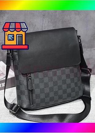 Bs чоловіча сумка-планшетка у best mix клітинку барсетка bas77/n