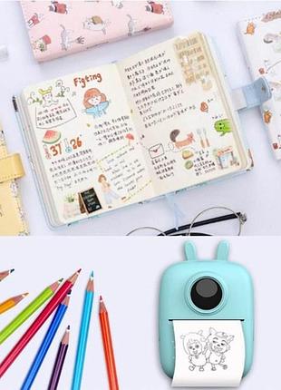 Портативный мини-принтер bluetooth mini printer d7 6