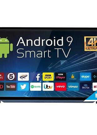Телевизор android tv 55" дюйма android t2 full hd usb/hdmi wi-fi