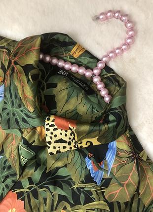 Сорочка zara анімалістичний стиль оверсайз тренд 3