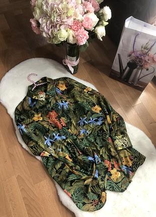 Сорочка zara анімалістичний стиль оверсайз тренд 4