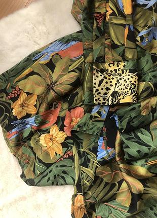 Сорочка zara анімалістичний стиль оверсайз тренд 5