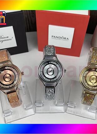 Bs модний жіночий наручний best mix годинник pandora гірський кришталь , годинник-браслет із камінчика bas77/n