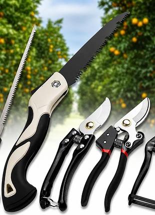 Набор садовых инструментов garden set sk-5 – секаторы, чем для прививки, прививочный набор, инструменты для обрезки деревьев и