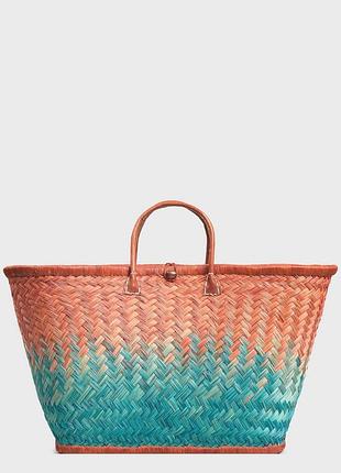 Сумка пляжна le comptoir de la plage aravola mm_bicolor_418 великий плетений натуральний кошик для пляжу one size