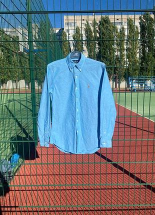 Рубашка polo ralph lauren slim fit stretch oxford оригинал