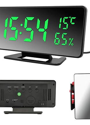 Часы vst 888y с датчиком температуры и влажности
