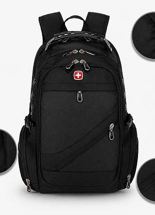 Рюкзак, швейцарский рюкзак, swissgear 8810, туристический рюкзак, рюкзак для ноутбука черный