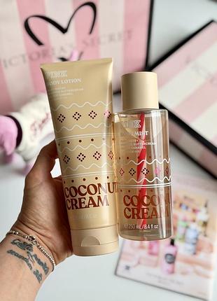 Спрей та лосьйон для тіла coconut cream victoria’s secret