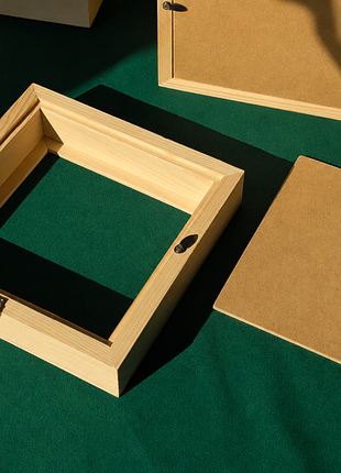 Глубокие деревянные рамки-ветрины shadow box. 3