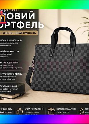 Bs чоловічий офісний портфель, best mix ділова сумка для документів з екошкіри bas77/n