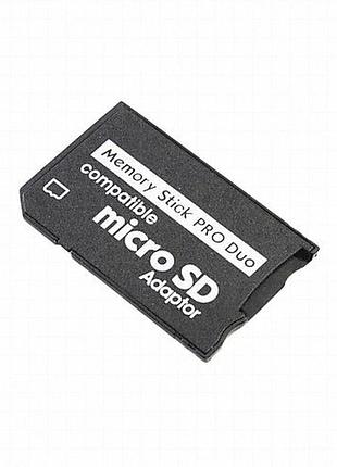 Адаптер microsd до memory stick pro duo для psp, камер sony та аудіопристроїв — розширення пам’яті «вставив і користуйся»