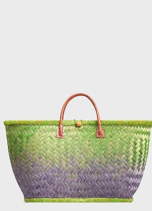 Сумка пляжная le comptoir de la plage aravola mm_bicolor_536 one size зеленый-фиолетовый (zik0000027937)