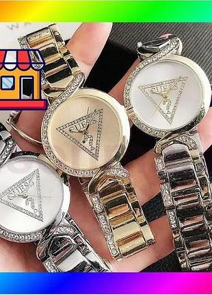 Bs якісний жіночий наручний best mix годинник браслет guess, модний і стильний годинник-браслет на ру bas77/n