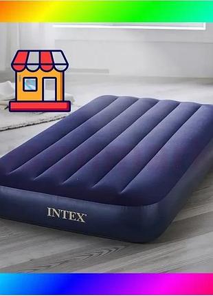 Bs матраси для кемпінгу best mix intex (99х191см), надувний матрас із прогумованої тканини, компактний bas77/n