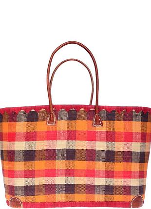 Сумка пляжная le comptoir de la plage madras gm one size rouge 001 (zik0000011523)