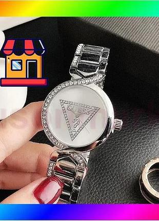 Bs якісний жіночий наручний best mix годинник браслет guess, модний і стильний годинник-браслет на ру bas77/n