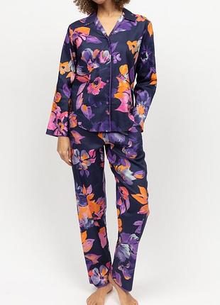 Пижама женская cyberjammies edie 0461-0462 22/4xl синий с цветочным принтом (5051877524675)