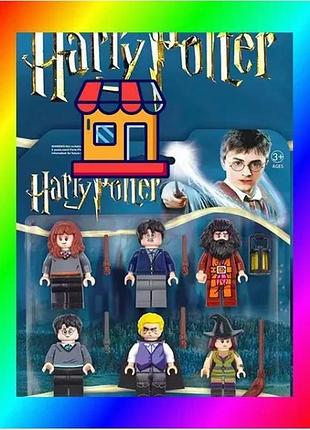Bs набор фигурок harry best mix potter 6 шт, игрушечные герои персонажи гарри поттер bas77/n