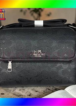 Bs качественная мужская сумка best mix барсетка стиль coach, сумка мессенджер на плечо коач bas77/n