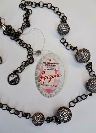 Серебряное колье с логотипом "а" 3