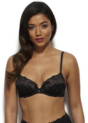 Бюстгальтер gossard gypsy 11111 м'який на кісточках мереживний 70c black (zik0000026169)