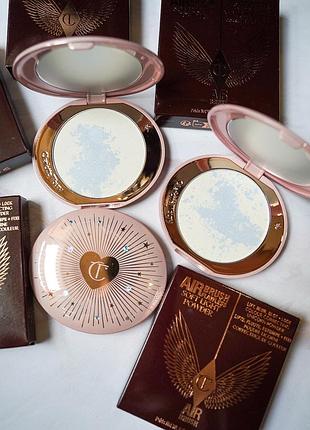 Кольорокоригуюча пудра charlottetilbury airbrush flawless finish soft light powder mint veil