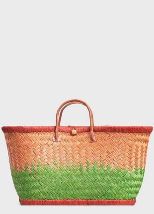 Сумка пляжная le comptoir de la plage aravola mm_tutti_321 one size коричневый-зеленый (zik0000027852)