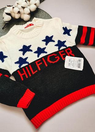 Свитер для мальчика hilfiger черный низ 1525, размер 104