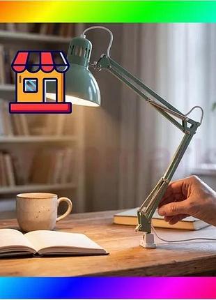 Bs дитяча лампа настільна best mix ikea, лампа настільна світлодіодна прищіпка, настільна лампа з підс bas77/n