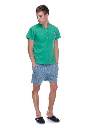 Пижама мужская homewear mad 33448 комфорт в подарок m vert (3700467733666)