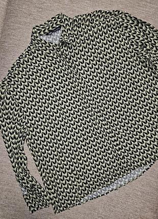 Блуза оливковое zara 100% вискоза 3