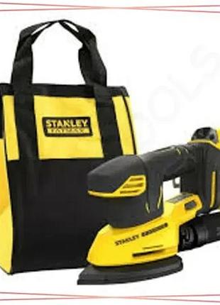 Шліфмашина вібраційна акумуляторна безщіткова stanley fatmax v20 18в 12000об/хв з акумулятором та сумк sku_sfmcw221d1s-qw