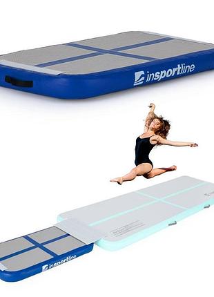 Коврик надувной insportline airplace 90x60 см, серо-синий