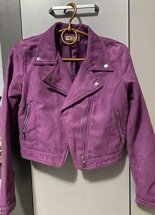 Куртка косуха фіолетового кольору h&m