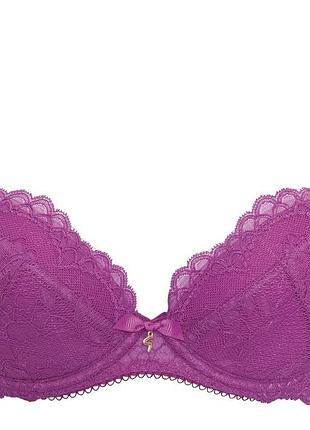 Бюстгальтер gossard superboost lace 7711 кружевной со съемным пуш ап на косточках 80a berry (zik0000026190)