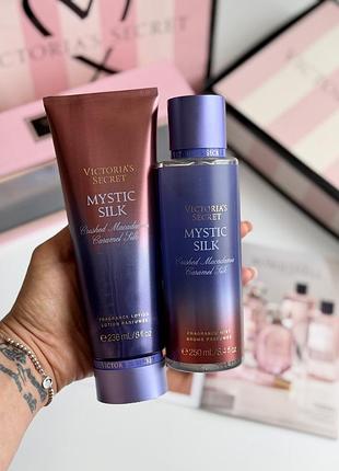 Спрей та лосьйон для тіла mystic silk victoria’s secret