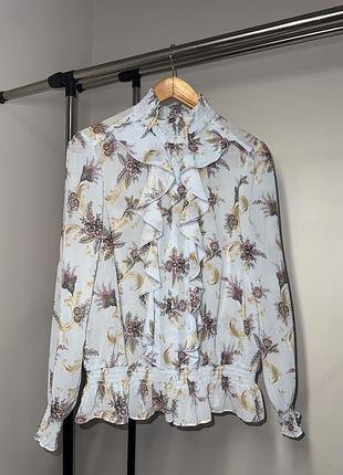 Блузка ted baker з рюшами та квітковим принтом 2