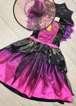 Платье паутинка хелловин halloween паучок ведьмочка