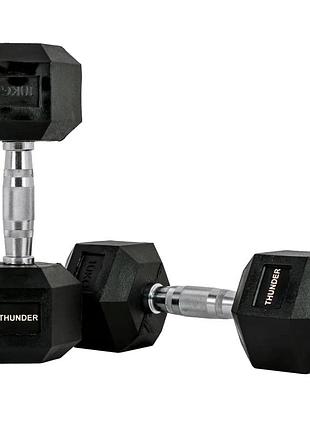 Гантель шестигренна thunder 10 кг