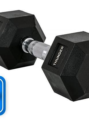 Гантель шестигранна thunder 10 кг 6