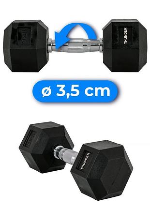 Гантель шестигранна thunder 10 кг 7