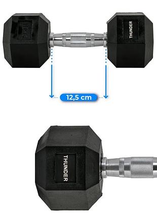 Гантель шестигранна thunder 10 кг 8