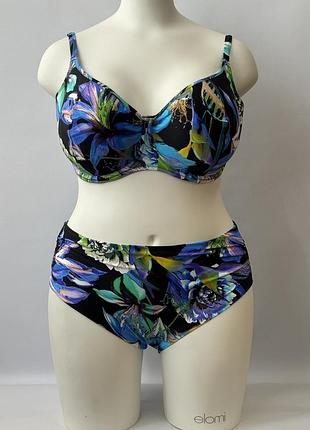 Купальник раздельный fantasie paradise bay 6475-6480 80j/l aqua multi (zik0000021164)