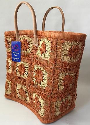 Сумка пляжная le comptoir de la plage pretty большая плетеная вместительная для моря стиль прованс one size caramel (zik0000015699